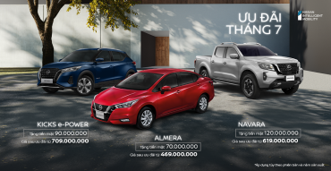 Nissan Việt Nam ưu đãi tiền mặt cho toàn bộ khách hàng mua xe trong tháng 7