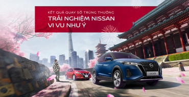Thông báo kết quả quay số trúng thưởng chương trình "Trải nghiệm Nissan – Vi vu như ý"